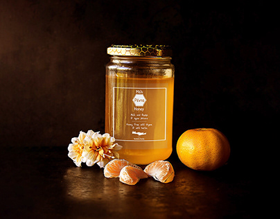 Meli Renta Honey Jar Lable Design Σχεδιασμός ετικετών