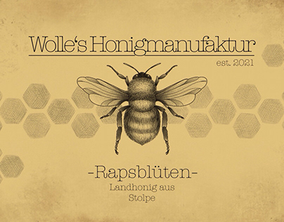 Labeldesign „Wolle‘s Honigmanufaktur“