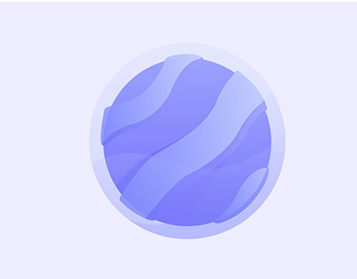 3d purple logo