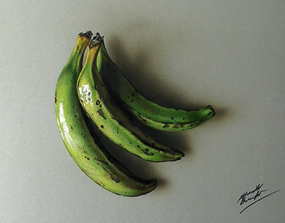 Cooking Bananas Drawing