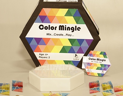 Color Mingle Board Game.