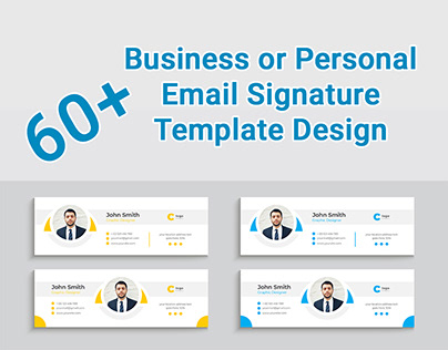 Business or Personal Email Signature Template Design