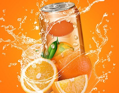Orange fresh juice poster image