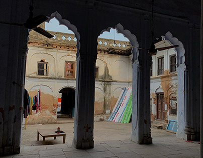 Documentation of Marhan State House in Ayodhya.