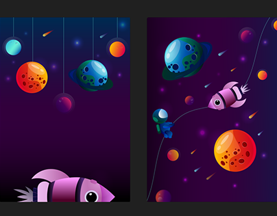 a series of posters for a child's bedroom