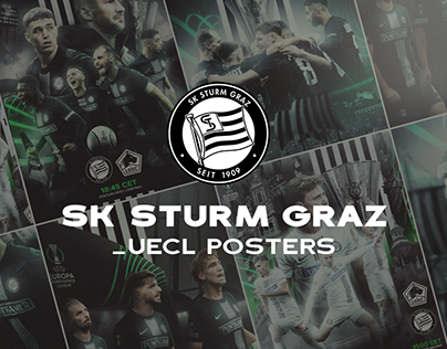 SK Sturm Graz UECL Posters 2023/24