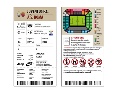 Redesign tickets of Serie A