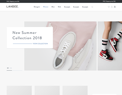 LAHDEE e-commerce website