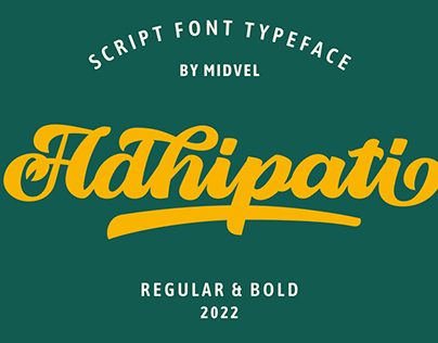 Adhipati - Modern Script Font
