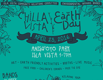 Earth Day / Chilla Vista 2016 Poster Design