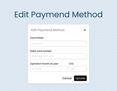 Edit Paymend Method