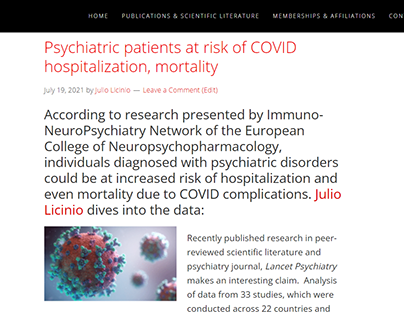Psychiatric patients at risk of COVID hospitalization