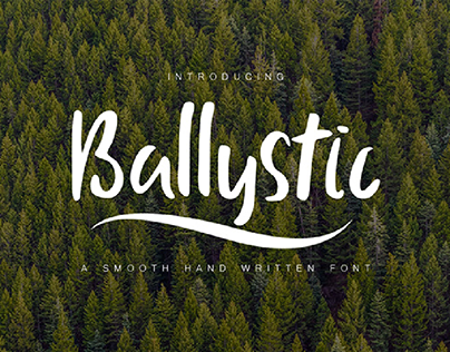 Presentation Ballystic - Hand written font