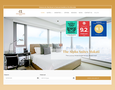 The Alpha Suites - A Luxury Hotel Website
