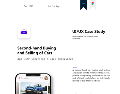 UI UX Case Study - Buying & Selling of used cars