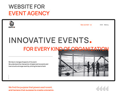 Website for event agency