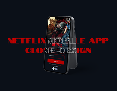 Netflix mobile app UI design