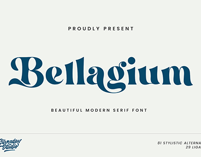 Free Font | Bellagium