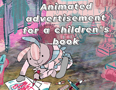 ANIMATION advertising of a children's book.