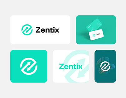 Zentix Letter Z technology logo branding