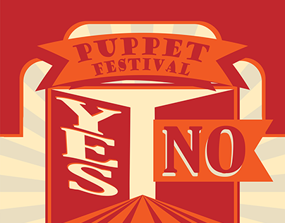 "Yes,No,Wow!" Puppet Festival Poster