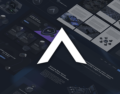 Project thumbnail - AxisChain. Blockchain Brand Project