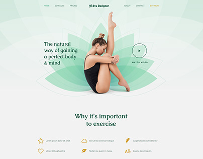 Yoga WordPress Website Design | Landing Page Design