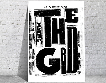 the grid letterpress poster