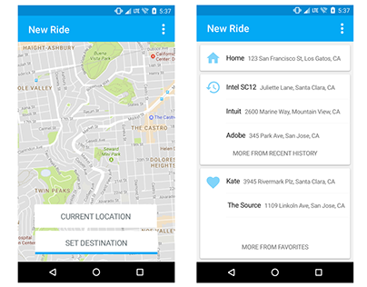 New Ride Android app