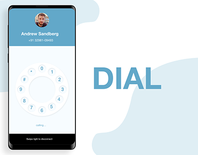 UI Shot of Dial - a combination of old and new phones!
