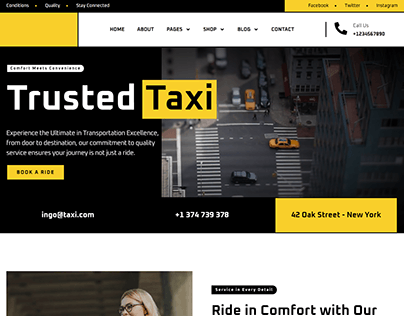 Taxi Booking Service website