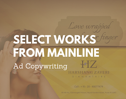 Select Works from Mainline - Copywriting