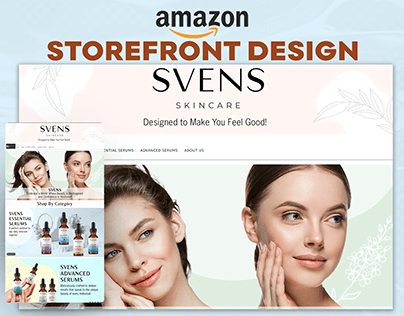 Amazon Storefront Design - Skincare Brand for Women