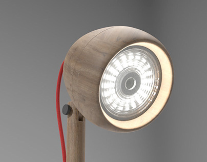 Lamp with an integrated projector concept design