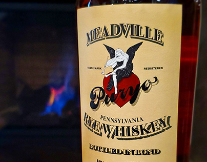Meadville Pennsylvania Rye Whiskey Packaging