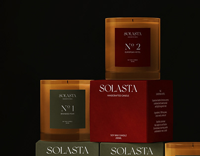 Solasta | Логотип и фирменный стиль для бренда свечей