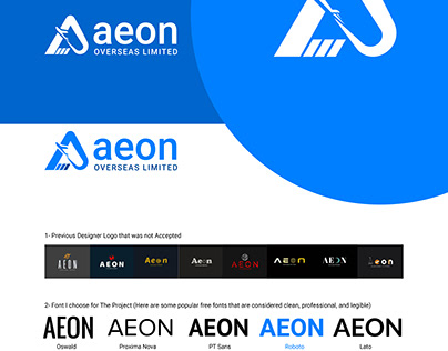 AEON OVERSEAS LIMITED Logo Design Project