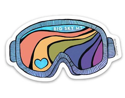 Goggle Sticker Design