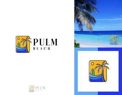 Plum Beach Logo Design
