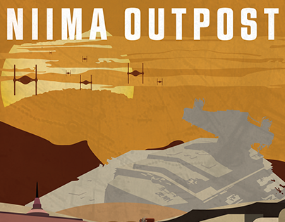 Niima Outpost, Jakku Fictional City Poster