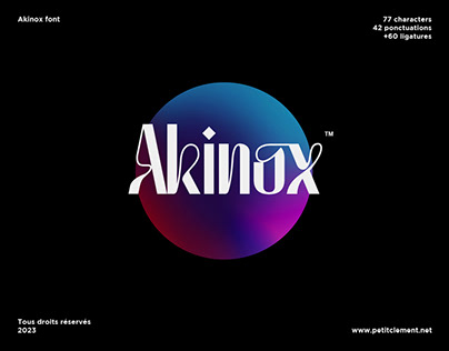 Akinox Typeface
