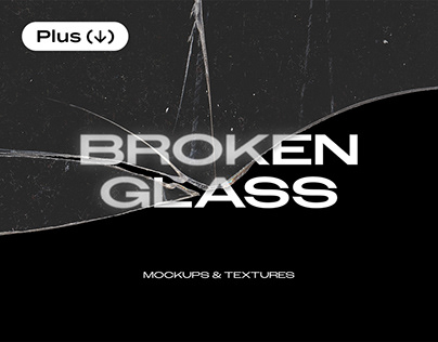 Broken Glass Mockups & Textures Vol.2