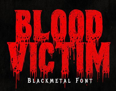 Blood Victim Blackmetal Deathmetal New Font