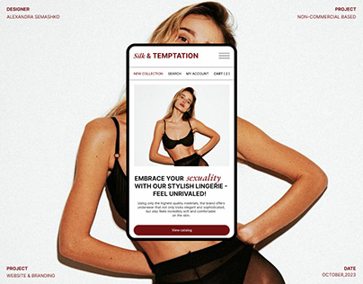Project thumbnail - Silk & TEMPTATION | lingerie brand