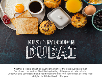 Infographic - Must Try Food in Dubai