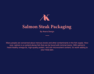 Salmon Steak Packaging Design