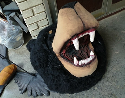 Bear puppet for Pride of Baghdad stage adaptation.