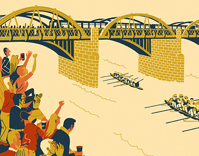University Boat Race illustration