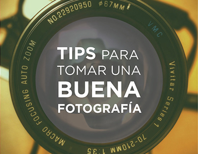 Brochure - Tips para tomar una buena fotografía