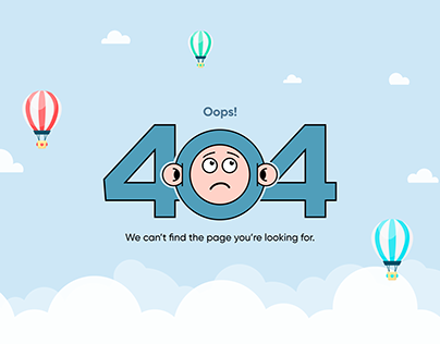 404 - Error Page Design with Animation